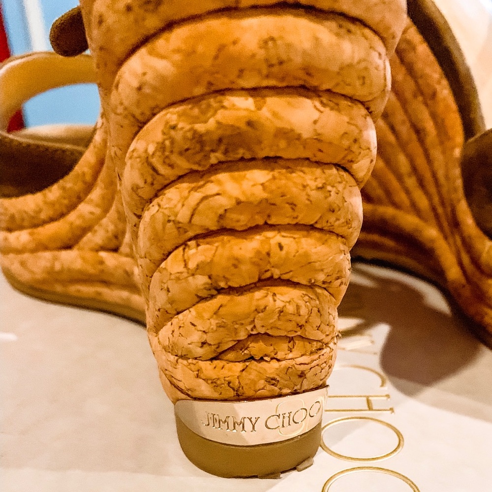 Jimmy Choo Olive Wedges - Picture 3 of 4